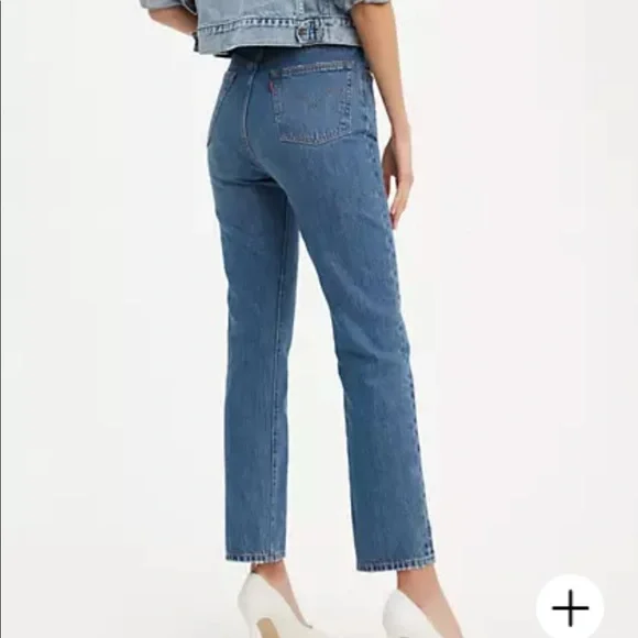 NWT Levi’s 501 Jeans 29 32 Mom Jean Straight Leg dark wash summer spring cute - Picture 2 of 11